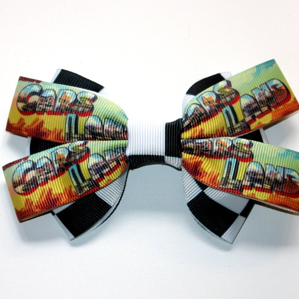 Cars Land Logo Hair Bow Disney Inspired